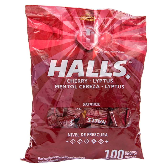 Menta Sabor Cherry Lyptus Halls Gr