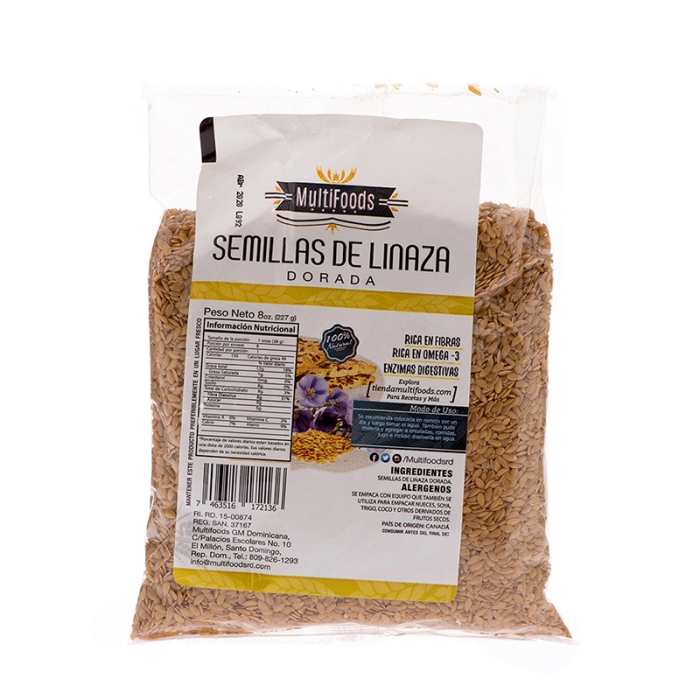 Semillas De Linaza Dorada Multifoods 8 Onz