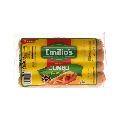 Salchicha Para Hot Dog Emilio'S 8 Und/Paq