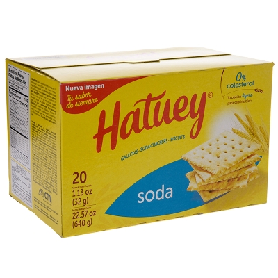 Galletas De Soda Hatuey 20 Paq