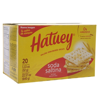 Galleta De Soda Saltina Hatuey 20 Und/Paq