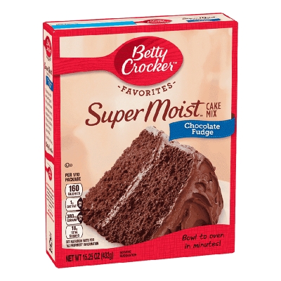 Mezcla Para Bizcocho Sabor Chocolate Fudge Betty Crocker 15.25 Oz