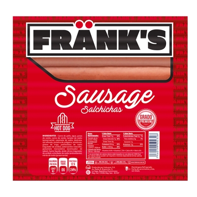 Salchicha Para Hot Dog Frank'S 8 Und/Paq