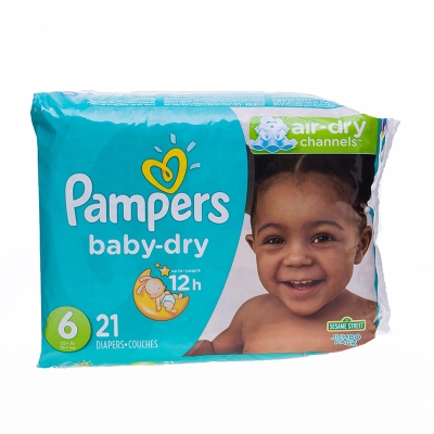 Pañales Baby Dry #6 Pampers 21 Und/Paq