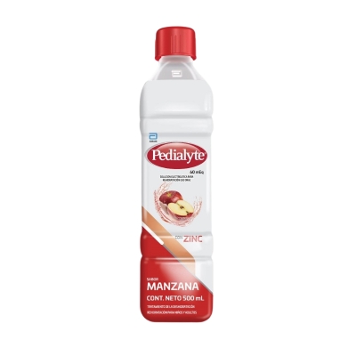 Electrolitos Sabor Manzana Pedialyte 60 mEq 500 mL