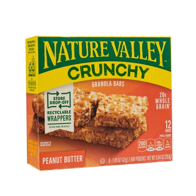 Barra De Granola Con Mantequilla De Maní Nature Valley 8.9 Onz