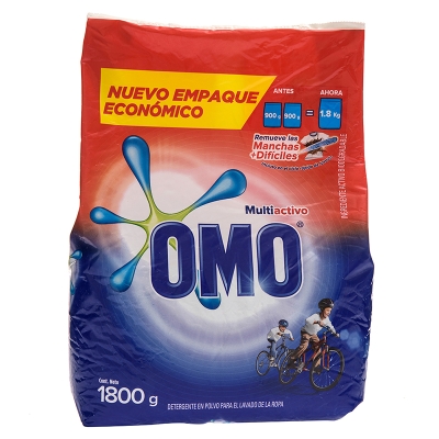 Detergente En Polvo Omo Multiactivo 1800 Gr