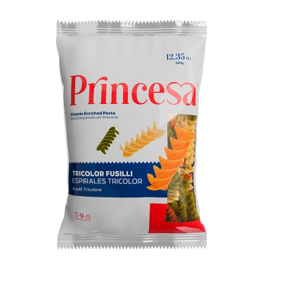 Pasta Espiral Tricolor Princesa 350 Gr