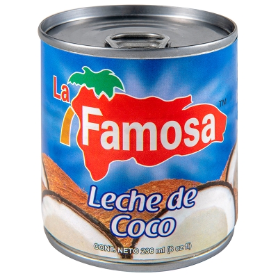 Leche De Coco La Famosa 8 Onz