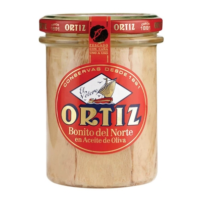 Bonito Del Norte En Aceite De Oliva Frasco Ortiz 260 Gr