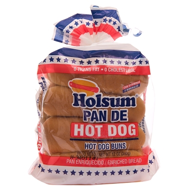 Pan De Hot Dog Holsum 8 Und/Paq