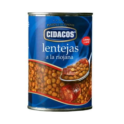 Lentejas Con Chorizo A La Riojana Cidacos 420 Gr