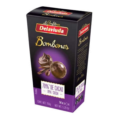 Bombones De Chocolate Negro Delaviuda 150 Gr