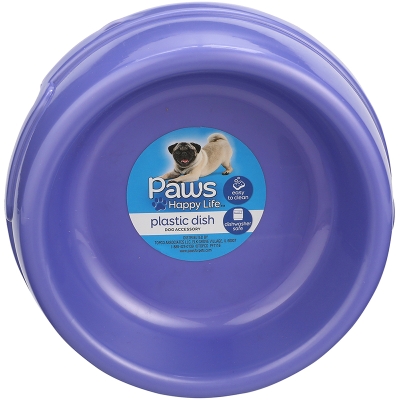 Plato Para Perro De Plástico Paws Premium