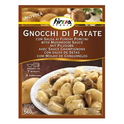Gnocchi De Papas Con Salsa De Hongos Porcini Firma Italia 560 Gr