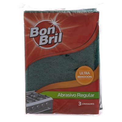 Fregador Abrasivo Bon Bril 3 Und/Paq