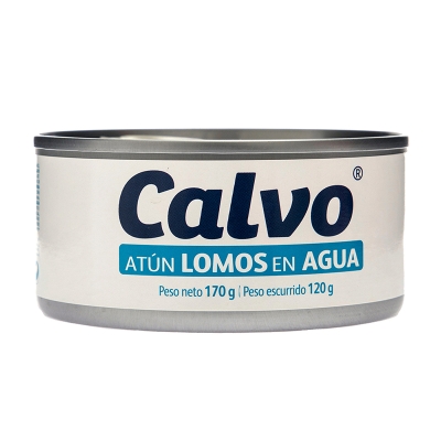 Atun Lomo En Agua Ligero Calvo 170 Gr