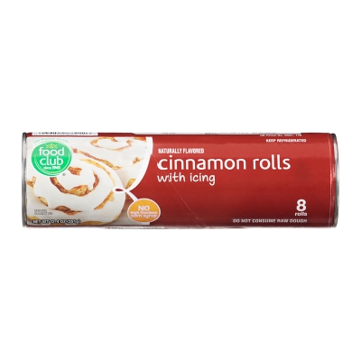 Masa de Cinnamon Rolls Refrigerados Food Club 12.4 Onz