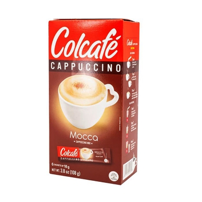 Café instantáneo Capuccino Mocca Colcafe 6 Und/Paq