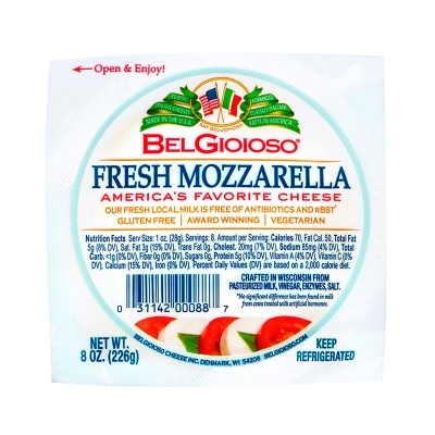 Queso Mozzarella Fresca En Bola Belgioioso 8 Onz