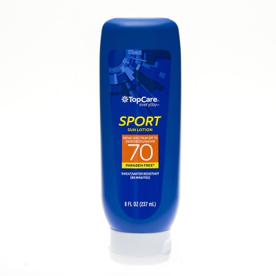 Protector Solar Locion Sport Spf 70 Top Care 8 Onz