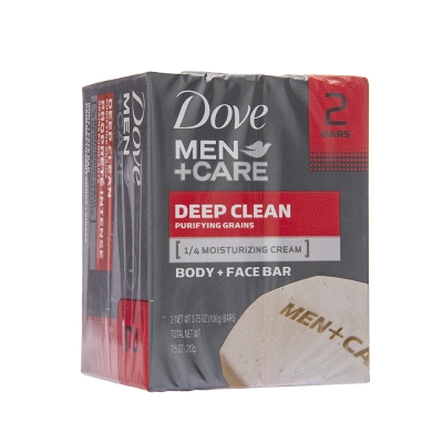 Jabón En Barra Deep Clean Dove Men 4.25 Onz, 2 Und/Paq