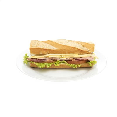 Sandwich Crispy Jamon Y Tocineta