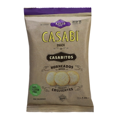 Casabe Al Ajillo Casabi Snack 56 Gr