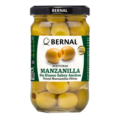 Aceitunas Manzanilla Sin Hueso Bernal 150 Gr