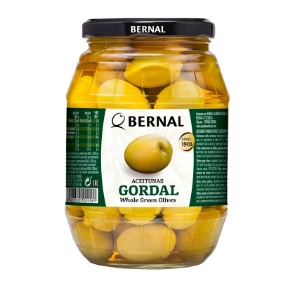 Aceitunas Gordal Con Hueso Bernal 600 Gr