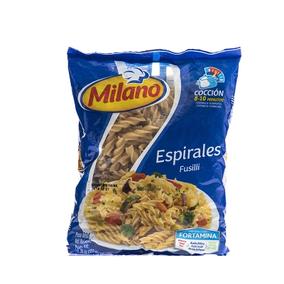 Pasta Espiral Natural Milano 350 Gr