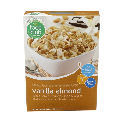 Cereal De Vainilla Y Almendras Food Club 12.4 Onz