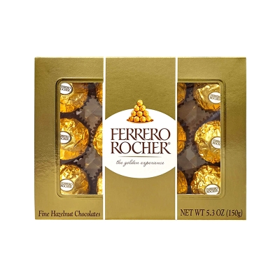 Bombones De Chocolate Ferrero Rocher 12 Und/Paq