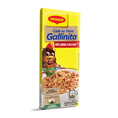 Caldo En Polvo Gallinita Maggi 12 Und.