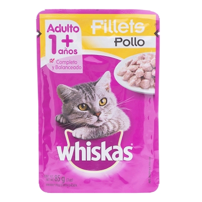 Alimento Humedo De Pollo Para Gatos Whiskas 3 Onz