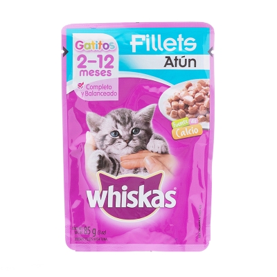Alimento Húmedo Para Gatos Sabor Tuna Pouch Whiskas 3 Onz
