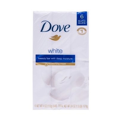 Jabon Blanco Dove 4 Onz 6 Und/Paq