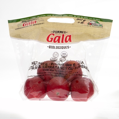 Manzana Gala Organica Paq. De 2 Lb (Aprox. 10 A 12 Manzanas)