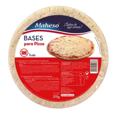Base De Pizza Congelada Maheso 3 Und/Paq