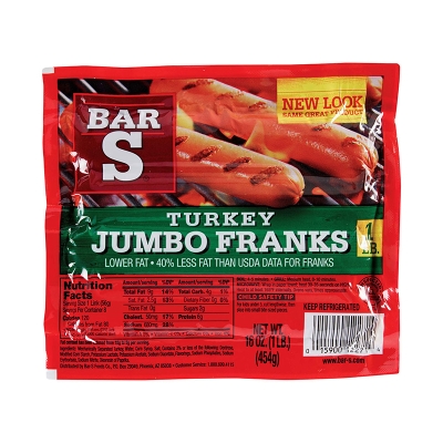 Turkey Franks Bar-S 12 Oz