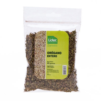 Oregano Entero Lider 25 Gr