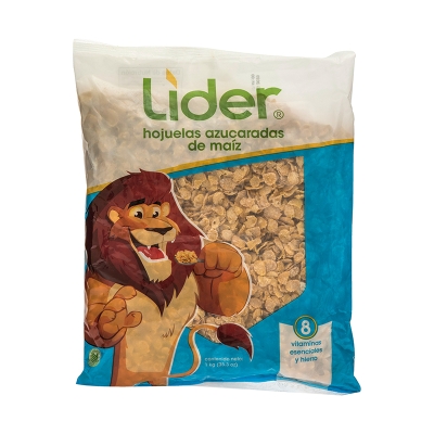 Cereal Hojuelas De Maiz Azucarada Lider 1 Kg