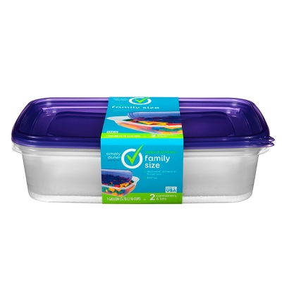 Contenedor Tamaño Familiar Simply Done 2 Und/Paq