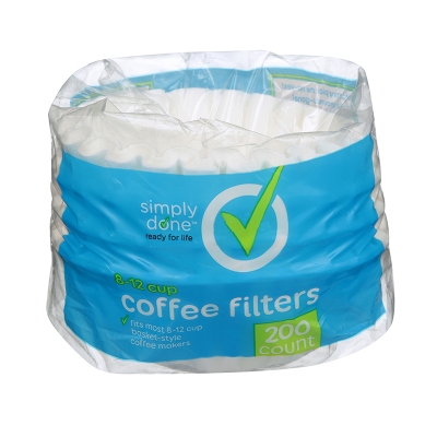 Filtro Para Cafe 8-12 Tazas Simply Done 200 Und/Paq