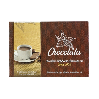 Chocolate En Barra Cocolala 9 Und/Paq