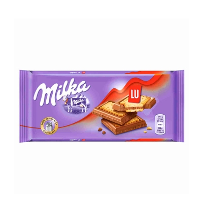 Chocolate con Leche  Lu Milka 87 Gr.