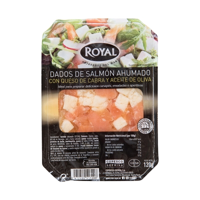 Dados De Salmon Con Queso Royal 120 Gr