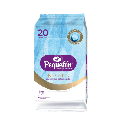 Toallitas Húmedas Para Bebe Naricitas Pequeñin 20 Und/Paq