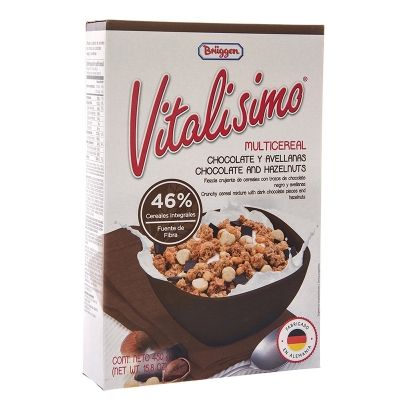 Cereal Con Chocolate Y Avellanas Vitalisimo 450 Gr