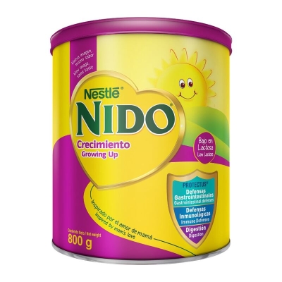 Nestlé Nido Crecimiento Bajo En Lactosa Lata 800 Gr.